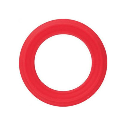 Caesar Red Silicone Cock Ring - Enhance Comfort and Stamina for Men's Pleasure (Model CR-125)