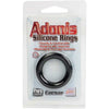 Adonis Silicone Rings Ceasar Black - Sturdy Erection Enhancers for Comfort and Stamina - Pure Silicone - 1.25