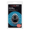 Introducing the Luxurious Ultra Soft Dual Ring Black - The Ultimate Pleasure Enhancer for Men - Adult Naughty Store