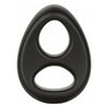 Introducing the Luxurious Ultra Soft Dual Ring Black - The Ultimate Pleasure Enhancer for Men - Adult Naughty Store