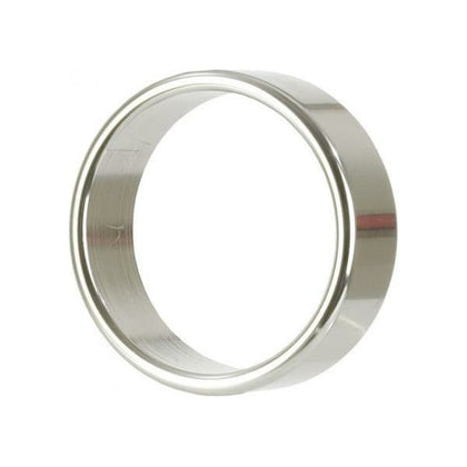 Alloy Metallic Ring - XL 2 Inch Diameter - Smooth and Seamless Aluminum Enhancement Ring for Intense Pleasure - Silver - Adult Naughty Store