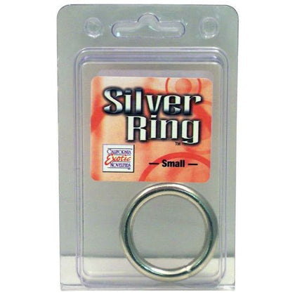 Eros Silver Small 1.25 Inch Diameter Solid Metal Cock Ring for Men - Enhance Pleasure and Intensify Intimacy - Silver - Adult Naughty Store