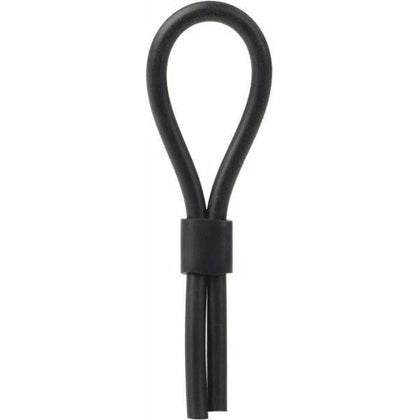 Introducing the SensaFlex™ Silicone Stud Lasso Adjustable Cock Ring Black: The Ultimate Erection Enhancer for Endless Pleasure - Adult Naughty Store