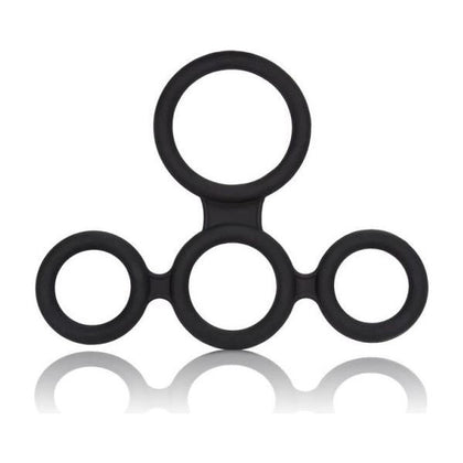 Big Man's Spreader Black Ring - Ultimate Erection Enhancer for Men - Model BMSR-001 - Designed for Intense Pleasure and Extended Stamina - Black - Adult Naughty Store