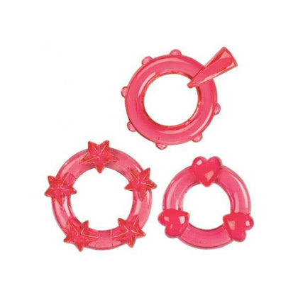 Introducing the Sensa Pleasure Magic C Rings Set of 3 - Red