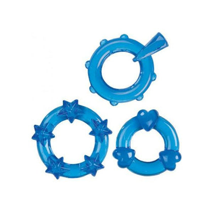 Blue Magic C Rings Set of 3 - Sturdy and Comfortable Support Rings for All-Purpose Pleasure (Model: MC-3B)