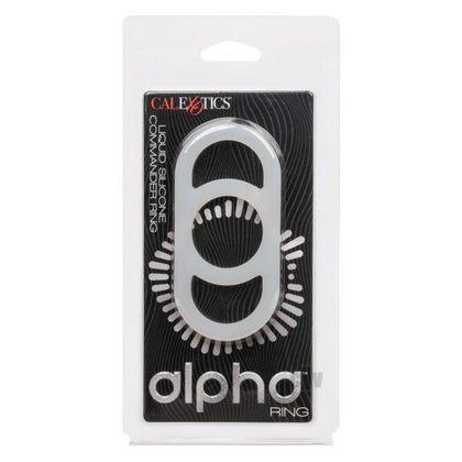 Alpha Silicone Commander Ring - Model 007: Premium Liquid Silicone Stamina Enhancer for Men, Waterproof Cock Ring for Enhanced Pleasure - Natural