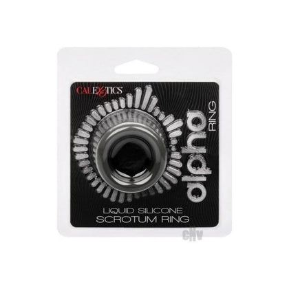 Alpha Liquid Silicone Scrotum Ring Gray - Premium Enhancer for Men's Stamina and Pleasure - Adult Naughty Store