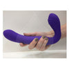 Introducing the Luxe Pleasure Co. Rechargeable Silicone Love Rider Strapless Strap-on - Model LRS-2000! A Premium Purple Pleasure Powerhouse for Couples. - Adult Naughty Store