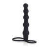 Silicone Love Rider Beaded Dual Penetrator Black (Model X123) - Premium Dual Penetration Silicone Sex Toy for Enhanced Pleasure in Black - Adult Naughty Store