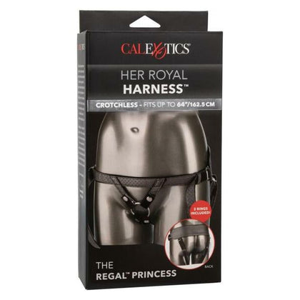 Her Royal Harness Regal Princess Pewter Crotchless Strap-On Harness for Women - Ultimate Control and Indulgent Pleasure in Pewter - Adult Naughty Store