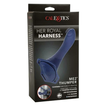 Introducing the Royal Pleasure Co. Me2 Thumper - Dual Motor G-Spot Probe for Mutual Stimulation - Model RPCT-THMP-001 - Female - Intense Pleasure - Midnight Blue