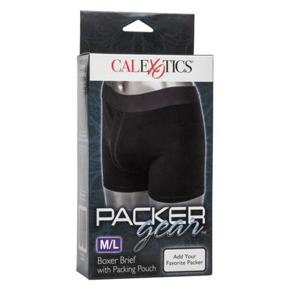 Packer Gear Boxer Brief W-pouch M-l: Comfortable Cotton Blend Boxer Brief for Packing - Model PBW-001 - Men's Lingerie for Enhanced Pleasure - Size M-L