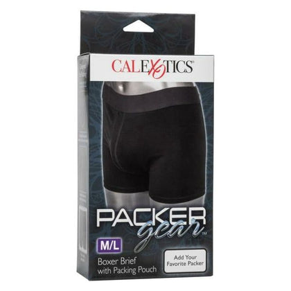 Packer Gear Boxer Brief W-pouch M-l: Comfortable Cotton Blend Boxer Brief for Packing - Model PBW-001 - Men's Lingerie for Enhanced Pleasure - Size M-L - Adult Naughty Store