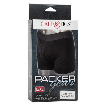 Packer Gear Boxer Brief with Pouch - Model XL-L, Men's Underwear for Natural Fullness and Comfort in Cotton/Spandex Blend