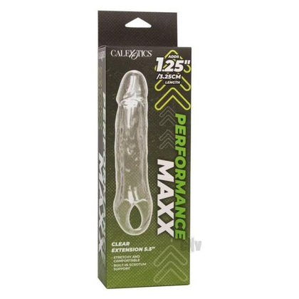 Performance Maxxandtrade; Clear Extension 5.5 - Enhance Pleasure with Length and Girth for Men - Transparent Penile Extender for Intense Stimulation - Unleash Your Potential!