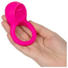 California Exotic Novelties Silicone Rechargeable Teasing Tongue Enhancer Pink Vibrating Cock Ring - Model TTR-001 - For Couples - Intensify Pleasure and Enhance Stamina - Pink - Adult Naughty Store