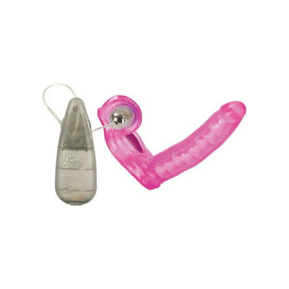 Introducing the Sensa Pleasure Triple Stimulator Dual Penetrating Ring - Model SP-300X - for Women - Clitoral, Penile, and Anal Stimulation - Pink