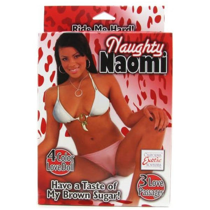 Naughty Naomi Love Doll - Realistic 4-Color Face, 3 Love Passages, PVC - Intimate Pleasure Toy for Adults - Adult Naughty Store