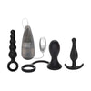 Introducing the DeluxeHis Prostate Training Kit - Model PT-2000: A Powerful Silicone Stimulator for Male Pleasure in Black