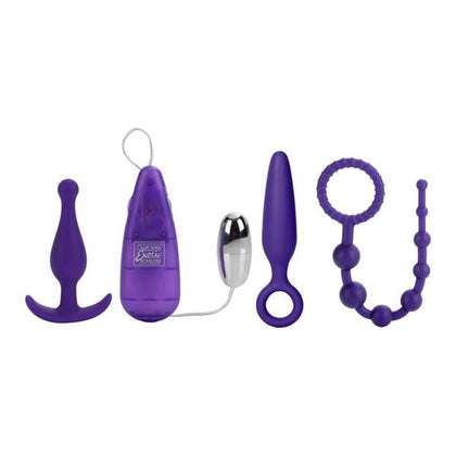 Introducing the SensaPleasure Her Anal Kit - Model SPS-1001: The Ultimate Silicone Pleasure Set for Women - Adult Naughty Store