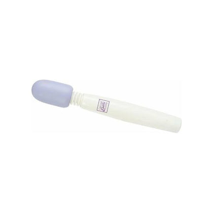 Introducing the White With Purple Mini Miracle Massager Wand Waterproof 7.75 Inch by Pleasure Delights: A Travel-Friendly Powerhouse for Unparalleled Pleasure! - Adult Naughty Store