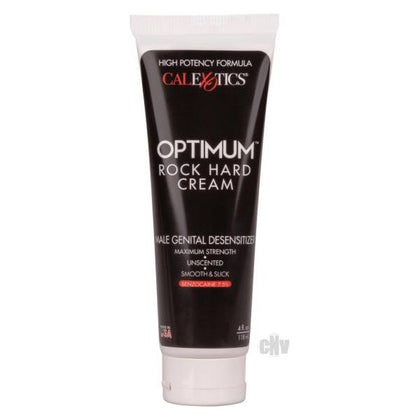 Optimum Rock Hard Cream 4oz Bulk - Intense Performance Enhancer for Men - Benzocaine-Based Desensitizing Cream - Maximum Pleasure and Stamina - Unscented - Travel Size Tube - Adult Naughty Store