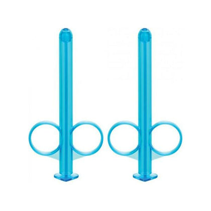California Exotic Novelties Lube Tube Blue 2 Pack - Reusable Refillable Lubricant Dispensing Tube Set for Precise Pleasure