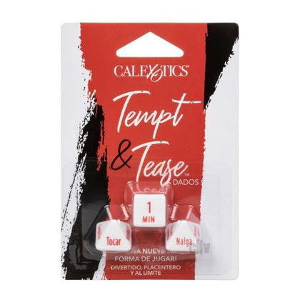 Tempt And Tease Dados: The Ultimate Sensation Dice Game for Couples - Model TTD-2021 - For Him and Her - Explore Limitless Pleasure - Red - Adult Naughty Store