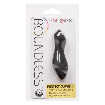 Boundless Perfect Curve Black Silicone Massager - Model BC-10X - For Women - Intense Pleasure for G-Spot Stimulation