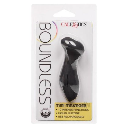 Introducing the Boundless Mini Massager: The Ultimate Pleasure Companion for Intimate Bliss - Model BMM-500X - For All Genders - Full Contact, Waterproof, and USB Rechargeable - Available in Sensual Midnight Black
