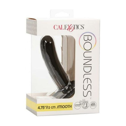 Boundless Smooth Probe 4.75 Black Silicone Anal Pleasure Toy for Men and Women