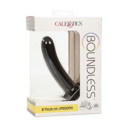 Boundless Smooth Probe 6 Black - Premium Silicone G-Spot Dildo for Intense Internal Stimulation - Model B6S - Women's Pleasure - Black