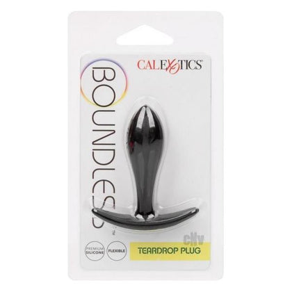 Boundless Teardrop Plug - Petite Silicone Anal Plug for All Genders - Model BTP-32 - Delightful Backdoor Stimulation - Midnight Black - Adult Naughty Store