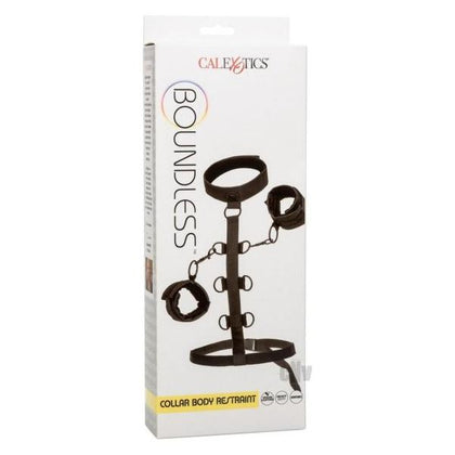 Boundless Collar Body Restraint Black - The Ultimate BDSM Experience for All Genders, Model BR-500, Intense Pleasure in a Luxurious Vegan Leather Design - Adult Naughty Store