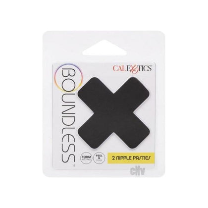 Boundless 2 Nipple Pasties - Form-Fitting X Shaped Adhesive Tape for Women's Intimate Pleasure - Reusable - Size: One Size Fits All