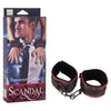 California Exotic Novelties Scandal Universal Cuffs Black-Red: Adjustable Wrist and Ankle Restraints for Sensual Pleasure - Adult Naughty Store