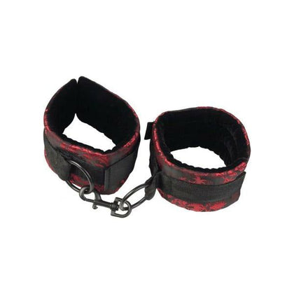 California Exotic Novelties Scandal Universal Cuffs Black-Red: Adjustable Wrist and Ankle Restraints for Sensual Pleasure
