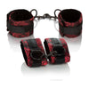 Scandal Universal Cuff Set: Adjustable Plushy Cuffs with Velcro Closure for Sensual Bondage Play - Model UC-14, Unisex, Wrist and Ankle Restraints, Red - Adult Naughty Store