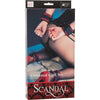 Scandal Universal Cuff Set: Adjustable Plushy Cuffs with Velcro Closure for Sensual Bondage Play - Model UC-14, Unisex, Wrist and Ankle Restraints, Red - Adult Naughty Store