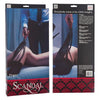 California Exotic Novelties Scandal Flogger Black-Red - Sensual S&M Whip for Punishment and Reward, Model SF-27, Unisex, Backside Pleasure - Adult Naughty Store