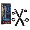 Scandal Cross Restraints - Over The Door Bondage Set for Couples - Model XJ-5006 - Unisex - Full Body Pleasure - Black - Adult Naughty Store