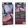 California Exotic Novelties Scandal Hog Tie Black-Red: Adjustable Wrist and Ankle Cuffs for Sensual Bondage Play - Adult Naughty Store