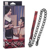 California Exotic Novelties Scandal Leash Black-Red - Heavy Duty Metal Chain Leash for BDSM Play, Model SL1001, Unisex, Perfect for Sensual Pleasure and Fetish Exploration