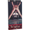 California Exotic Novelties Scandal Spreader Bar Black-Red - A Sensual Restraint for Intimate Pleasure - Adult Naughty Store