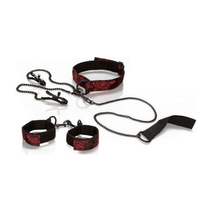 Scandal Submissive Kit - Deluxe Bondage Set for Couples - Model SSK-500 - Unisex - Full Body Restraints and Sensory Play - Black