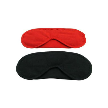 Introducing the Pleasure Masks 2 Pack: Unleash Passion with Universally Sized Red and Black Masks for Him and Her