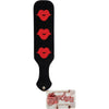 Smackers Triple Kisser Paddle Black and Red: The Ultimate Fetish Play Experience for All Genders, Intense Pleasure and Sensual Power in a Sleek Design - Adult Naughty Store