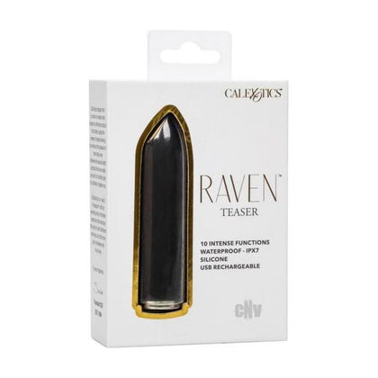 Luxe Pleasure Raven Teaser - Compact Mini Massager for Exquisite Stimulation and Sensual Bliss - Model RT-2000 - Women's Clitoral and Nipple Stimulator - Deep Purple