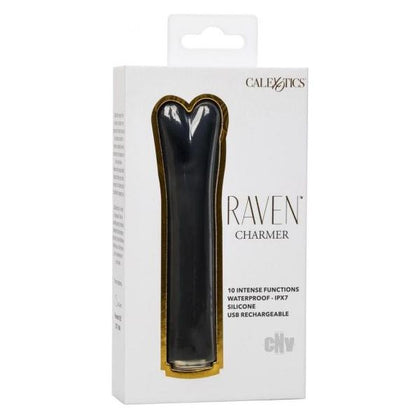 Luxe Pleasure Raven Charmer Mini Massager - Model X1: Ultimate Sensual Delight for All Genders - Intense Pleasure in Sleek Black